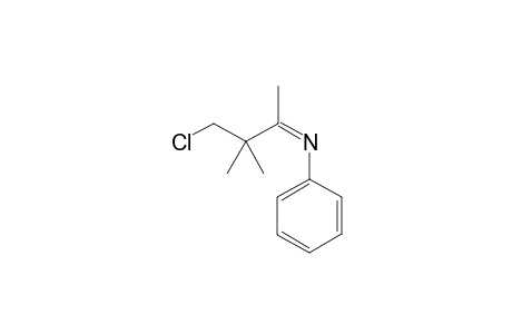Aniline, N-(4-chloro-3,3-dimethyl-2-butylidene)-