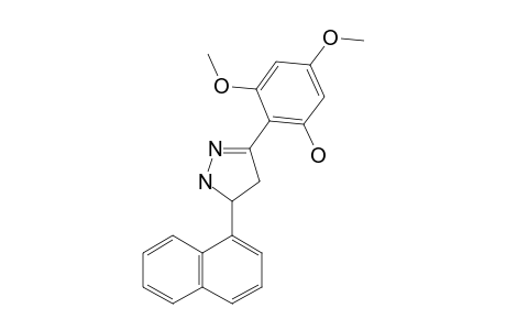 3,5-DIMETHOXY-2-[5-(NAPHTHALEN-1-YL)-PYRAZOLIN-3-YL]-PHENOL