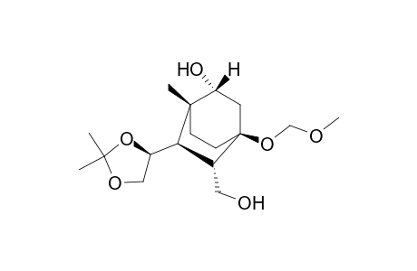 (1R,2R,4S,5S.6R,4'S)-5-Hydroxymethyl-4-methoxymethoxy-1-methyl-6-(2',2'-dimethyl-1',3'-dioxolan-4'-yl)bicxyclo[2.2.2]octane-2-ol