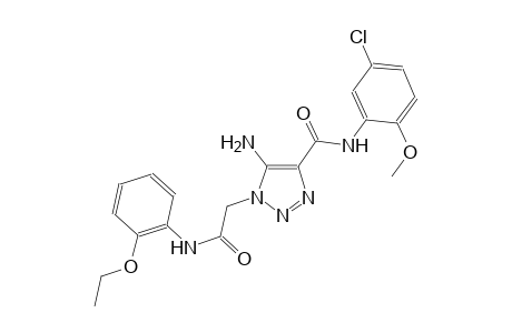 5-amino-N-(5-chloro-2-methoxyphenyl)-1-[2-(2-ethoxyanilino)-2-oxoethyl]-1H-1,2,3-triazole-4-carboxamide