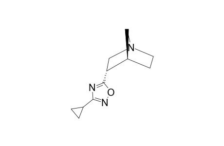 (3S,4R)-3-(3-CYClOPROPYL-1,2,4-OXADIAZOL-5-YL)-1-AZABICYClO-[2.2.1]-HEPTANE