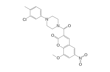 3-[4-(3-chloranyl-4-methyl-phenyl)piperazin-1-yl]carbonyl-8-methoxy-6-nitro-chromen-2-one