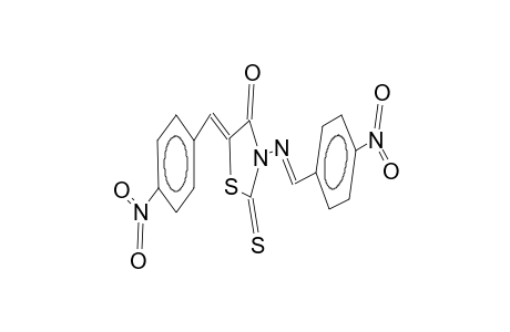 5Z-(4-nitrophenyl)methylidene-3E-(4-nitrophenyl)methylideneamino-2-thioxo-1,3-thiazolidin-4-one