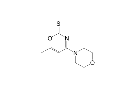 2H-1,3-Oxazine-2-thione, 6-methyl-4-(4-morpholinyl)-