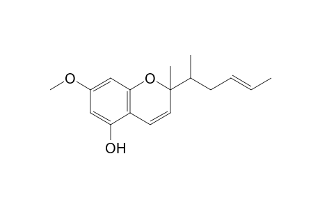 7-Methoxy-2-methyl-2-(methylpent-3-enyl)-2H-chromen-5-ol