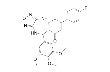 4H-[1,2,5]oxadiazolo[3,4-b][1,4]benzodiazepin-8(5H)-one, 6-(4-fluorophenyl)-6,7,9,10-tetrahydro-9-(3,4,5-trimethoxyphenyl)-