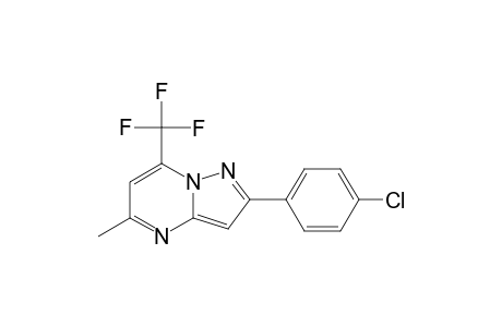 5-METHYL-2-PARA-CHLOROPHENYL-7-TRIFLUOROMETHYL-PYRAZOLO-[1,5-A]-PYRIMIDINE