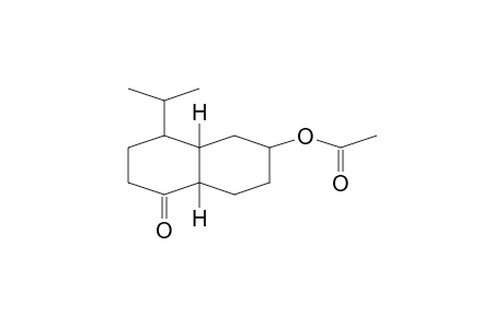 1(2H)-NAPHTHALENONE, 6-(ACETYLOXY)OCTAHYDRO-4-(1-METHYLETHYL)-