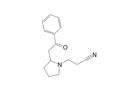 2-Benzoylmethyl-1-(2-cyanoethyl)pyrrolidine