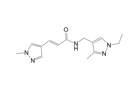 (2E)-N-[(1-ethyl-3-methyl-1H-pyrazol-4-yl)methyl]-3-(1-methyl-1H-pyrazol-4-yl)-2-propenamide