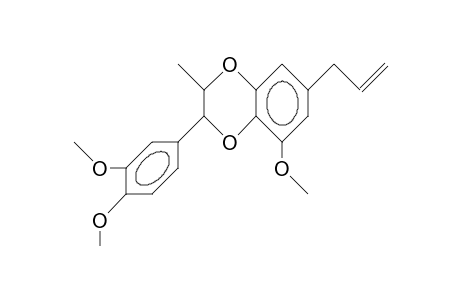 7-Allyl-5-methoxy-2-methyl-3-(3,4-dimethoxy-phenyl)-1,4-benzodioxan