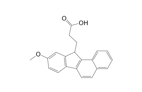 11H-Benzo[a]fluorene-11-propanoic acid, 9-methoxy-