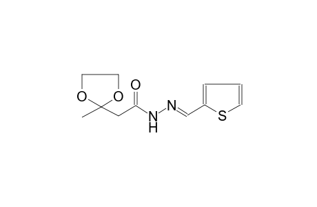 2-(2-methyl-1,3-dioxolan-2-yl)-N'-[(E)-2-thienylmethylidene]acetohydrazide