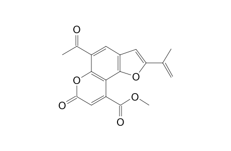 Methyl 5-acetyl-2-isopropenyl-7-oxo-7H-furo[2,3-f]chromene-9-carboxylate