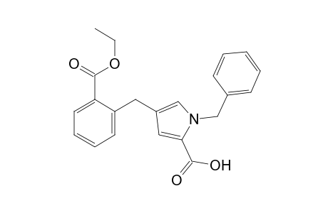 1H-Pyrrole-2-carboxylic acid, 4-[(2-carboxyphenyl)methyl]-1-(phenylmethyl)-, 2-ethyl ester