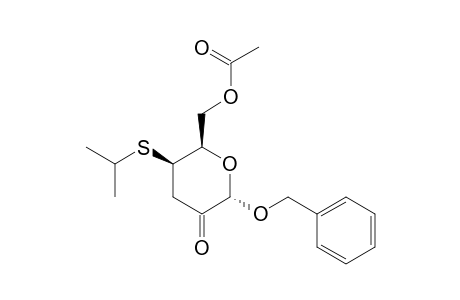 BENZYL-6-O-ACETYL-3-DEOXY-4-S-(2-PROPYL)-4-THIO-ALPHA-D-THREO-HEXOPYRANOSID-2-ULOSE