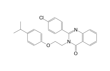2-(4-chlorophenyl)-3-[2-(4-isopropylphenoxy)ethyl]-4(3H)-quinazolinone