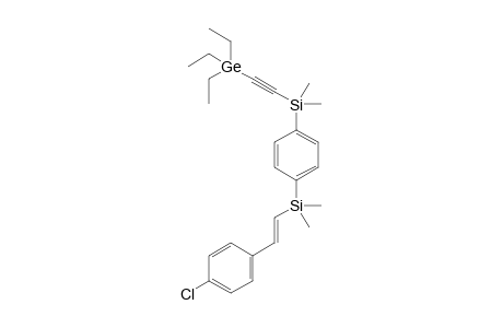1-{[(triethylgermyl)ethynyl]dimethylsilyl}-4-{[(E)-4-chlorostyryl]dimethylsilyl}benzene