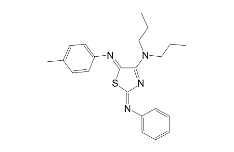 5-(4-Methylphenylimino)-4-(di-n-propylamino)-2-(phenylimino)-.deata(3)-thiazoline