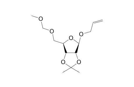 Allyl 2,3-isopropylidene-5-O-methoxymethyl-.alpha.,D-lyxofuranoside