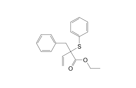Benzenepropanoic acid, .alpha.-ethenyl-.alpha.-(phenylthio)-, ethyl ester