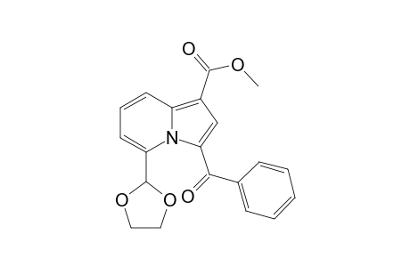 3-Benzoyl-5-(1,3-dioxolan-2-yl)-1-indolizinecarboxylic acid methyl ester
