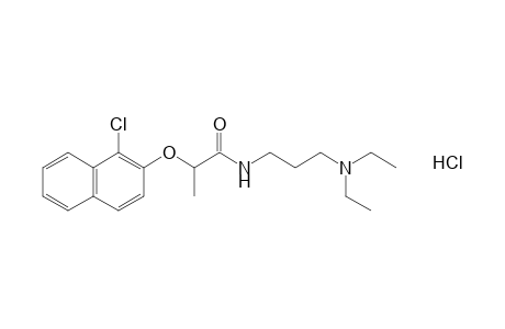 2-[(1-chloro-2-naphthyl)oxy]-N-[3-(diethylamino)propyl]propionamide, monohydrochloride