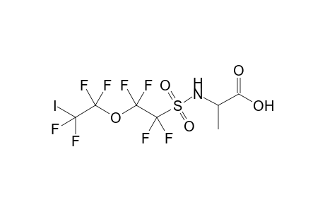 2-[[1,1,2,2-tetrafluoro-2-(1,1,2,2-tetrafluoro-2-iodo-ethoxy)ethyl]sulfonylamino]propanoic acid