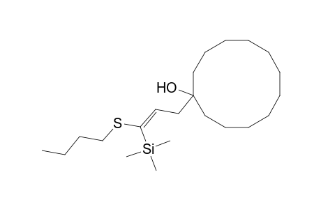 1-[3-(Butylthio)-3-(trimethylsilyl)-2-propenyl]cyclododecanol