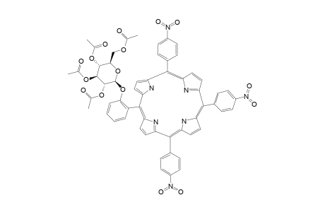 5-[2-(2',3',4',6'-TETRA-O-ACETYL-BETA-D-GLUCOPYRANOSYLOXY)-PHENYL]-10,15,20-TRIS-(4-NITROPHENYL)-PORPHYRIN
