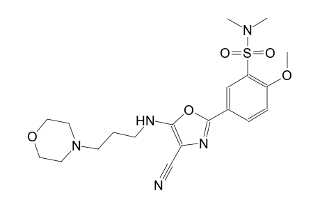 benzenesulfonamide, 5-[4-cyano-5-[[3-(4-morpholinyl)propyl]amino]-2-oxazolyl]-2-methoxy-N,N-dimethyl-
