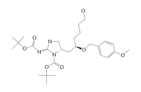 (+)-(5R,4'S)-6-[N,3'-BIS-(TERT.-BUTOXYCARBONYL)-2'-IMINOIMIDAZOLIDIN-4'-YL]-5-(PARA-METHOXYBENZYLOXY)-HEXAN-1-OL