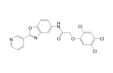 N-[2-(3-pyridinyl)-1,3-benzoxazol-5-yl]-2-(2,4,5-trichlorophenoxy)acetamide
