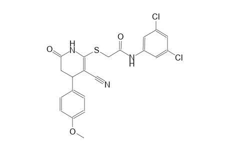 2-[[5-cyano-2-keto-4-(4-methoxyphenyl)-3,4-dihydro-1H-pyridin-6-yl]thio]-N-(3,5-dichlorophenyl)acetamide