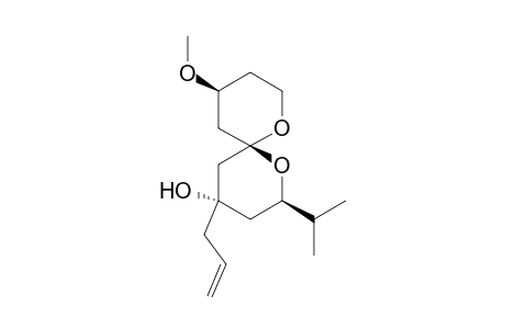 (2R,4S,6R,10S)-4-Allyl-10-methoxy-2-(1-(methyl)ethyl)-1,7-dioxaspiro[5.5]undecan-4-ol