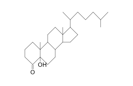 Cholestan-4-one, 5-hydroxy-, (5.alpha.)-