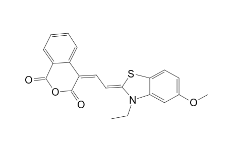1H-2-Benzopyran-1,3(4H)-dione, 4-[2-(3-ethyl-5-methoxy-2(3H)-benzothiazolylidene)ethylidene]-