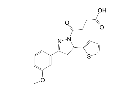 4-[3-(3-methoxyphenyl)-5-(2-thienyl)-4,5-dihydro-1H-pyrazol-1-yl]-4-oxobutanoic acid