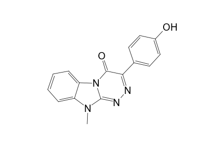 10-Methyl-3-(4'-hydroxyphenyl)[1,2,5]triazino[4,3-a]benzimidazol-4(10H)-one