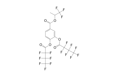 3,4-Dihydroxybenzoic acid, o,o'-bis(heptafluorobutyryl)-, 1,1,1-trifluoro-2-propyl ester