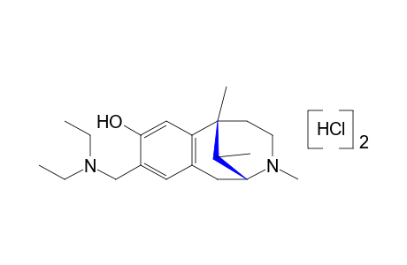 9-[(DIETHYLAMINO)METHYL]-1,2,3,4,5,6-HEXAHYDRO-3,6,11-TRIMETHYL-2,6-METHANO-3-BENZAZOCIN-8-OL, DIHYDROCHLORIDE