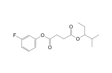 Succinic acid, 2-methylpent-3-yl 3-fluorophenyl ester