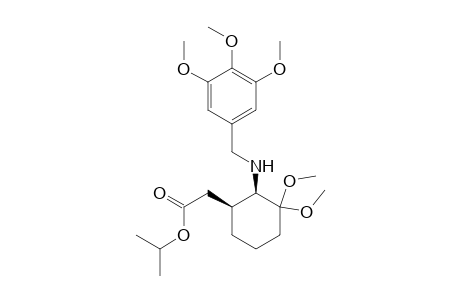 Isopropyl cis-[3,3-Dimethoxy-2-[(3,4,5-trimethoxybenzyl)amino]cyclohexyl]acetate