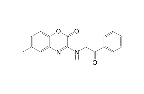 6-Methyl-3-(phenacylamino)-1,4-benzoxazin-2-one
