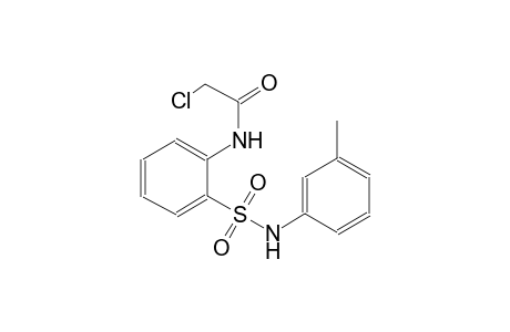 acetamide, 2-chloro-N-[2-[[(3-methylphenyl)amino]sulfonyl]phenyl]-