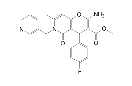 methyl 2-amino-4-(4-fluorophenyl)-7-methyl-5-oxo-6-(3-pyridinylmethyl)-5,6-dihydro-4H-pyrano[3,2-c]pyridine-3-carboxylate