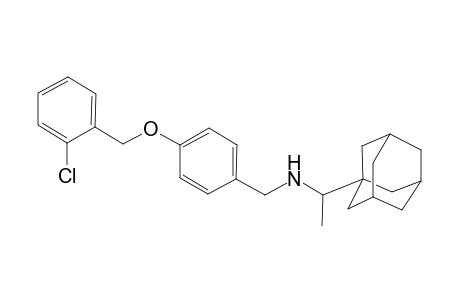 1-(1-adamantyl)-N-[[4-[(2-chlorophenyl)methoxy]phenyl]methyl]ethanamine