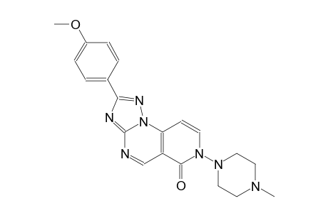 pyrido[3,4-e][1,2,4]triazolo[1,5-a]pyrimidin-6(7H)-one, 2-(4-methoxyphenyl)-7-(4-methyl-1-piperazinyl)-
