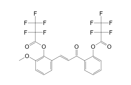 2,2'-Dihydroxy-3-methoxychalcone, bis(pentafluoropropionate)