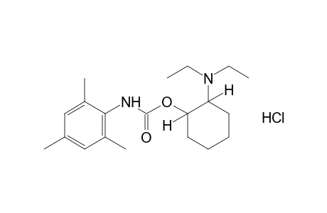 trans-2,4,6-trimethylcarbanilic acid, 2-(diethylamino)cyclohexyl ester, monohydrochloride